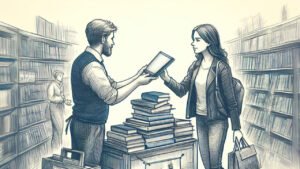 Entrega de livros das editoras no CES