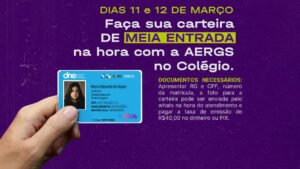 AERGS no CES para fazer a carteira de estudante