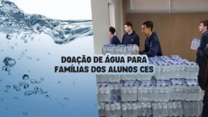 Doação de água para famílias dos alunos CES