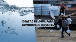 Doação de água para comunidade em geral